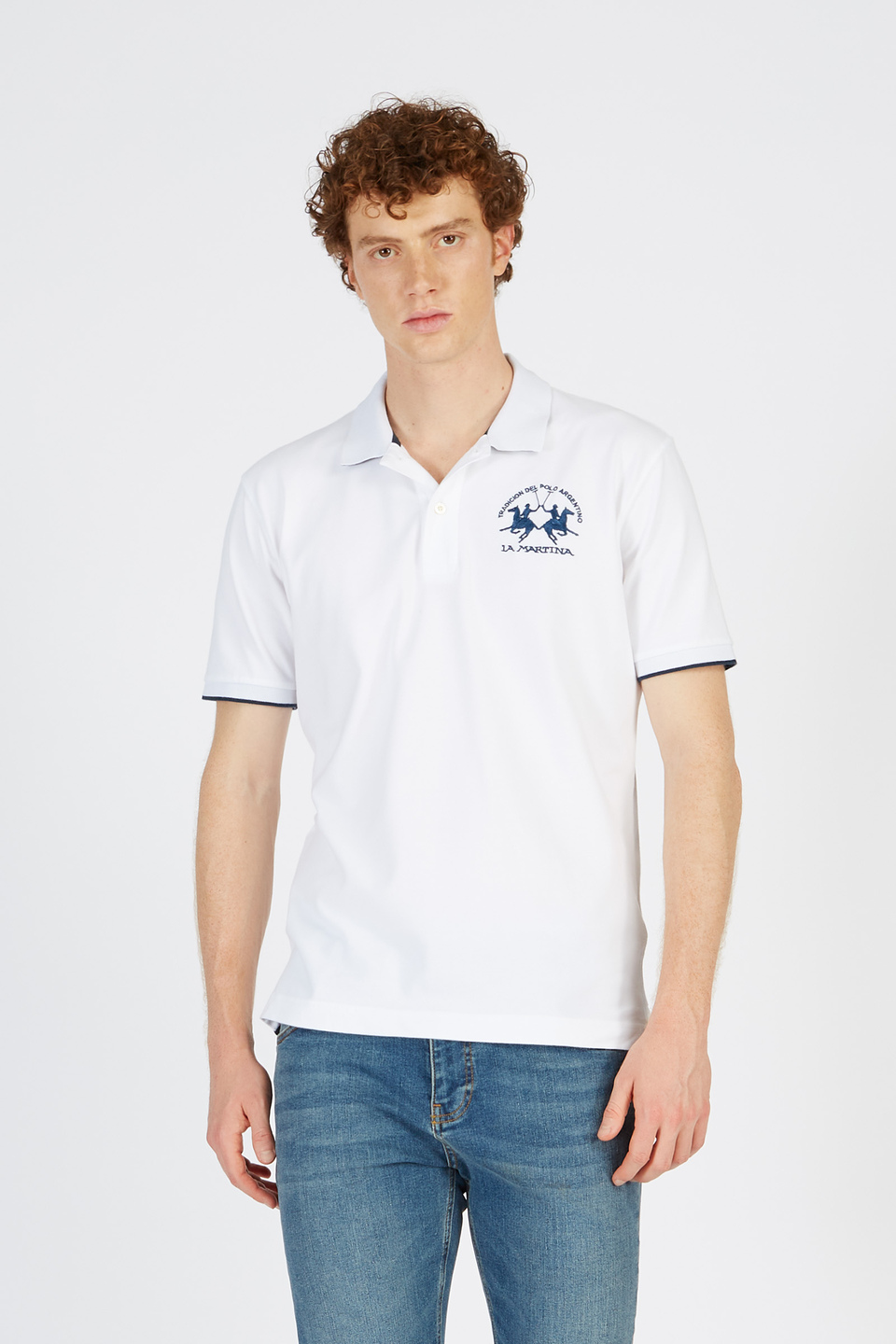 CLOTHING POLO SHIRT LA MARTINA CCMP01 PK001 0001